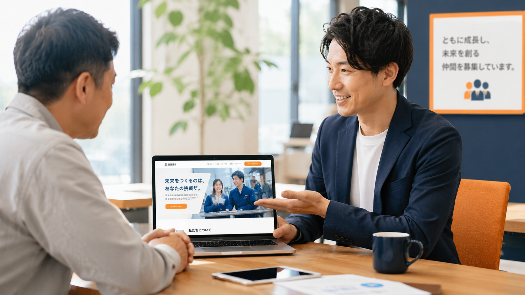 採用HPの提案シーン